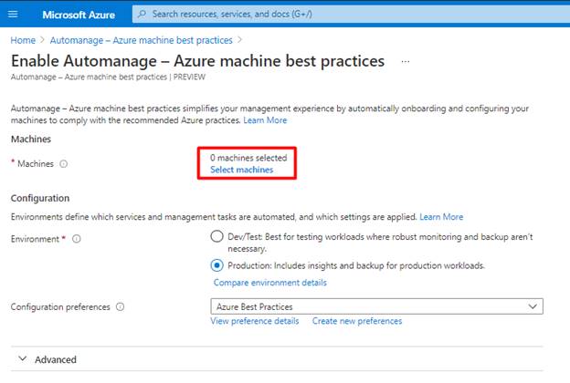 Working with Azure Automanage